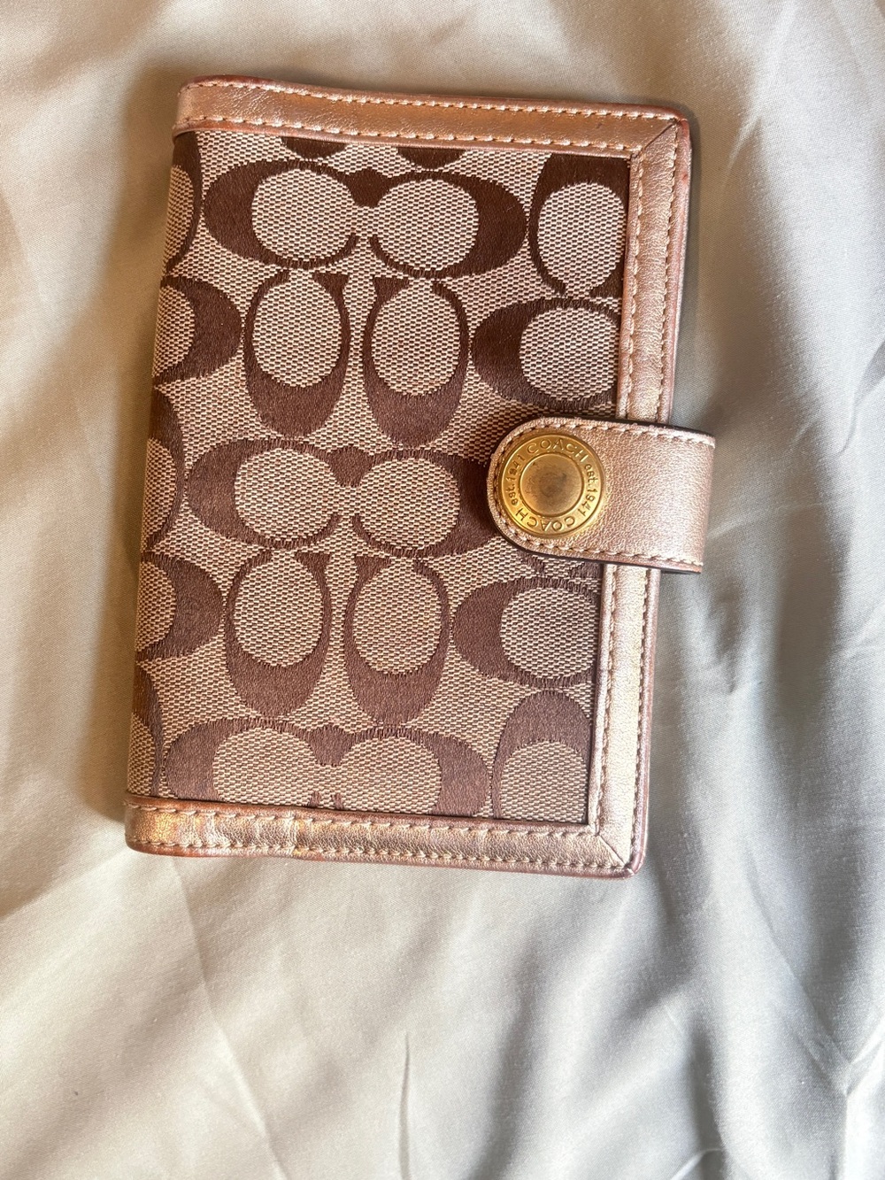 Coach Pink and Signature Canvas Cosmetic Bag Collection - Picture 5 of 13